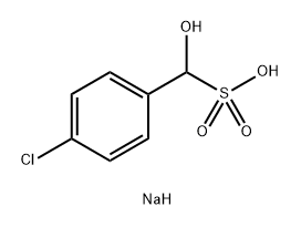 Benzenemethanesulfonic acid, 4-chloro-α-hydroxy-, sodium salt (1:1) Struktur