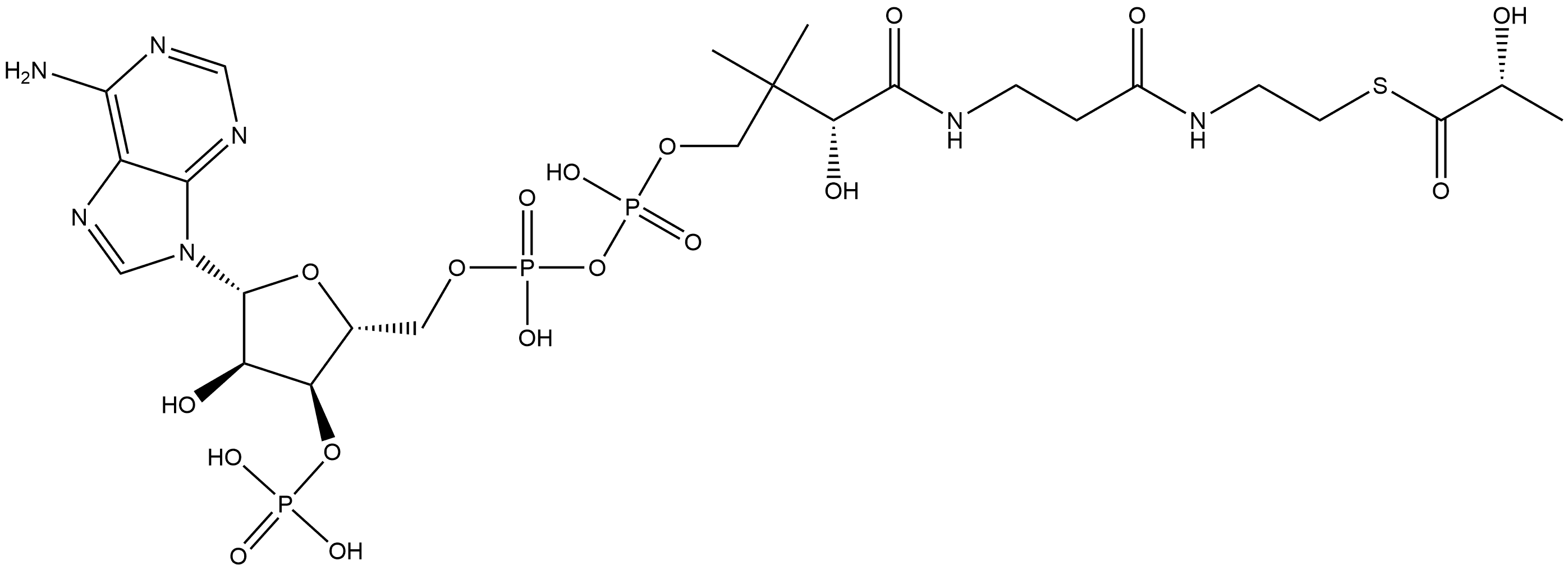 Coenzyme A, S-[(2R)-2-hydroxypropanoate] Struktur