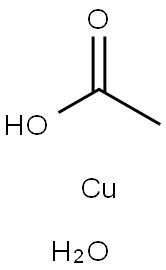 Copper(II) Acetate Monohydrate Struktur