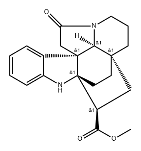 (2R,5R)-10-Oxoaspidofractinine-3β-carboxylic acid methyl ester Struktur