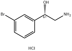 (1S)-2-Amino-1-(3-bromophenyl)ethan-1-ol Hydrochloride Struktur