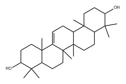 Gammacer-9(11)-ene-3β,21α-diol Struktur