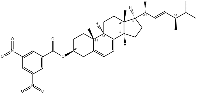 Ergosta-5,7,22-trien-3-ol, 3,5-dinitrobenzoate, (3β,22E)- (9CI) Struktur