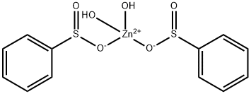 Zinc(II) benzenesulfinate dihydrate Struktur