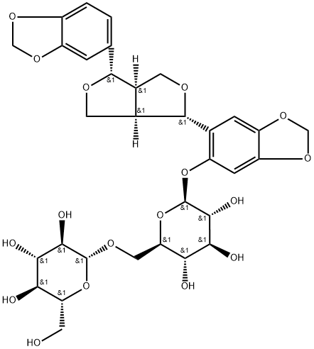 Sesaminol (1→6) Diglucoside Struktur