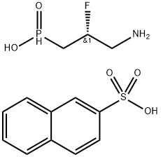 Lesogaberan napadisylate Struktur