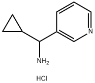 3-Pyridinemethanamine, α-cyclopropyl-, hydrochloride (1:1) Struktur