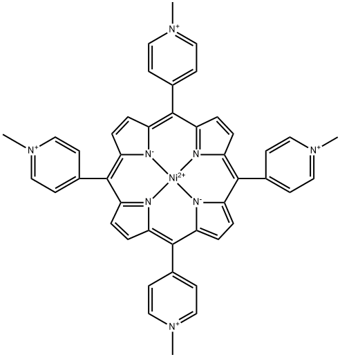 [[4,4',4'',4'''-(21H,23H-Porphine-5,10,15,20-tetrayl)tetrakis[1-methylpyridiniumato]](2-)-N21,N22,N23,N24]nickel(4 ) Struktur