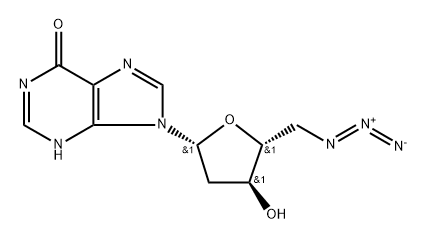 5'-Azido-2',5'-dideoxyinosine Struktur