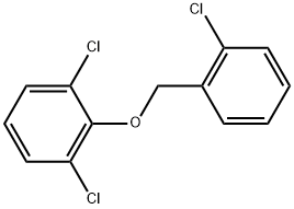 1,3-Dichloro-2-[(2-chlorophenyl)methoxy]benzene Struktur