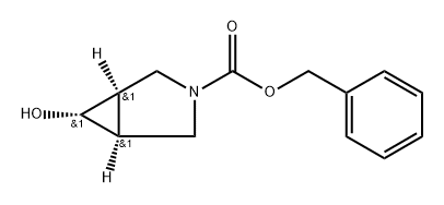 (1α,5α,6α)-6-hydroxy-3-azabicyclo[3.1.0]hexane-3-carboxylic acid benzyl ester Struktur