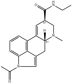 1-Acetyl-9,10-didehydro-N-ethyl-6-methylergoline-8β-carboxamide Struktur