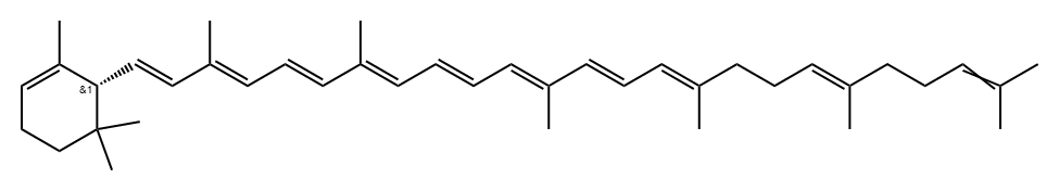 ALPHA-ZEACAROTENE Struktur