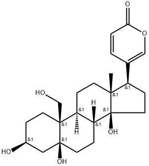 3β,5,14,19-Tetrahydroxy-5β-bufa-20,22-dienolide Struktur