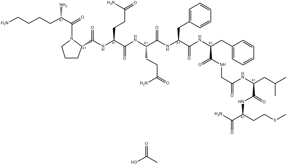 SUBSTANCE P FRAGMENT 3-11 ACETATE) Struktur