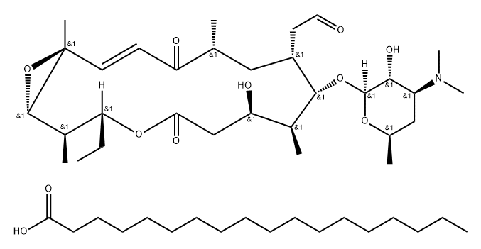 Rosaramicin stearate Struktur