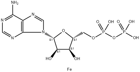 Adenosine 5'-(trihydrogen diphosphate), iron(3+) salt (1:1) (9CI) Struktur