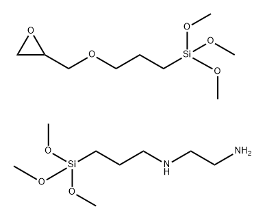 1,2-Ethanediamine,N-[(3-trimethoxysilyl)propyl]-,polymer with trimethoxy [3-(oxiranylmethoxy)propyl]silane Struktur