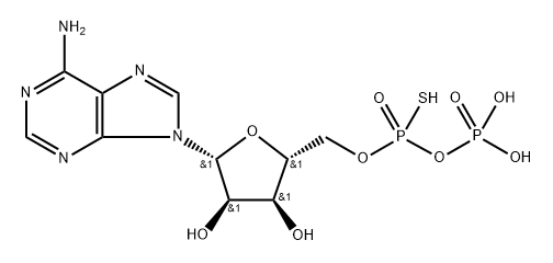 adenosine 5'-O-(1-thiodiphosphate) Struktur