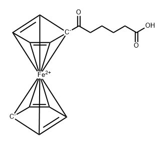 6-Ferrocenyl-6-oxohexanoic acid Struktur