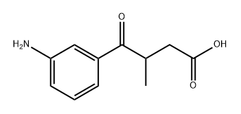 Benzenebutanoic acid, 3-amino-β-methyl-γ-oxo- Struktur