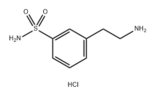 3-(2-aminoethyl)benzene-1-sulfonamide hydrochloride Struktur