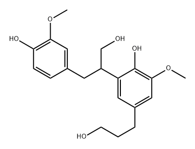 Tetrahydrodehydrodiconiferyl alcohol Struktur