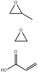 Oxirane, methyl-, polymer with oxirane, di-2-propenoate Struktur