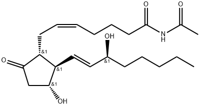 N-acetylprostaglandin E2 carboxamide Struktur