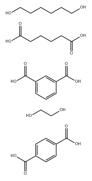 1,3-Benzenedicarboxylic acid,polymers,polymer with 1,4-benzenedicarboxylic acid,1,2-ethanediol,hexanedioic acid and 1,6-hexanediol Struktur