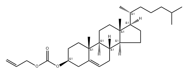 Carbonic acid allyl 3β-cholesteryl ester Struktur