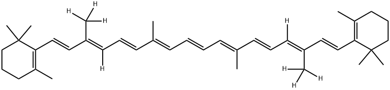 BETA-CAROTENE (10,10',19,19,19,19',19',19'-D8, 97%) Struktur