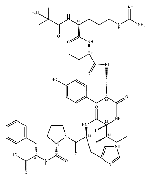 angiotensin II, Aib(1)- Struktur