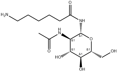 2-Acetamido-N-(e-aminocaproyl)-2-deoxy-β-D-glucopyranosylamine Struktur