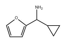 2-Furanmethanamine, α-cyclopropyl- Struktur