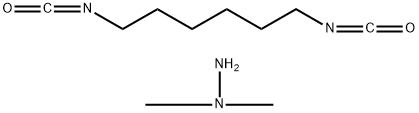 Hydrazine, 1,1-dimethyl-, polymer with 1,6-diisocyanatohexane Struktur