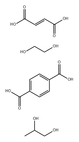 1, 4-Benzenedicarboxylic acid, polymer with (E)-2-butenedioic acid, 1, 2-ethanediol and 1, 2-propanediol Struktur