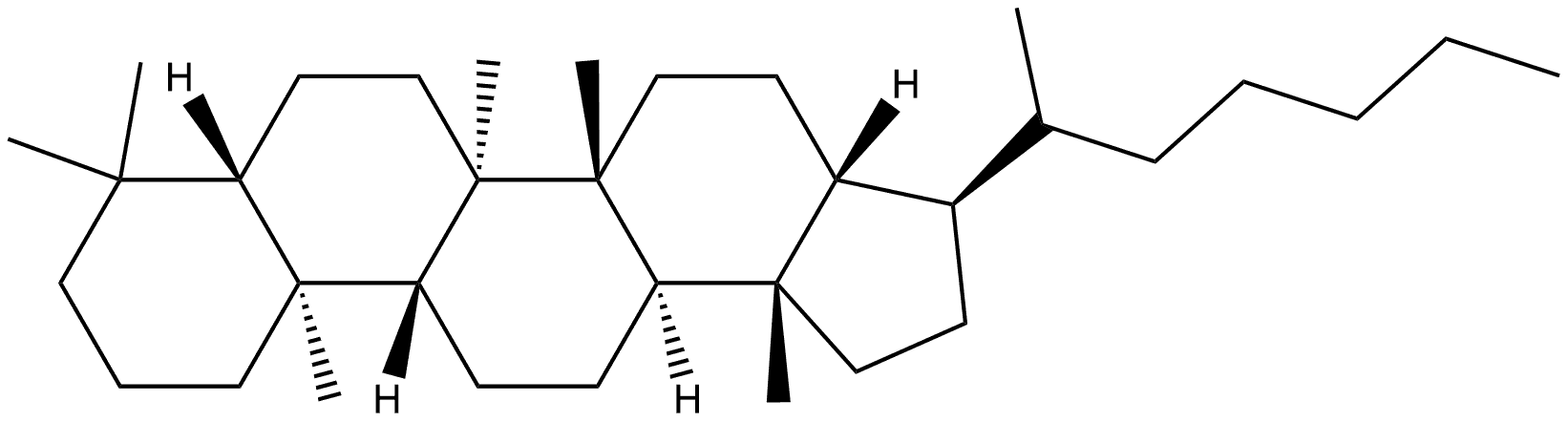 17α(H),21(H)-(22RS)-Tetrakishomohopane Struktur