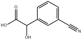 3-Cyano-α-hydroxybenzeneacetic acid Struktur