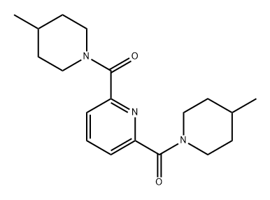 Piperidine, 1,1'-(2,6-pyridinediyldicarbonyl)bis[4-methyl- (9CI) Struktur