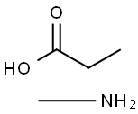 Propanoic acid, compd. with methanamine (1:1) Struktur