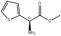 2-Thiopheneacetic acid, α-amino-, methyl ester, (αR)- Struktur