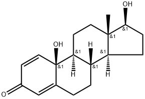 10β,17β-dihydroxyestra-1,4-dien-3-one Struktur