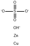 Copper-zinc sulfate complex Struktur