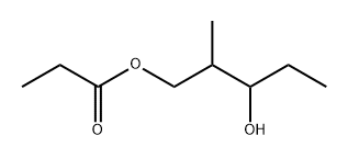 1,3-Pentanediol, 2-methyl-, 1-propanoate Struktur