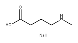 Butanoic acid, 4-(methylamino)-, sodium salt (1:1) Struktur