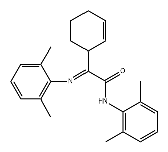 α-[(2,6-Dimethylphenyl)imino]-N-(2,6-dimethylphenyl)-2-cyclohexene-1-acetamide Struktur