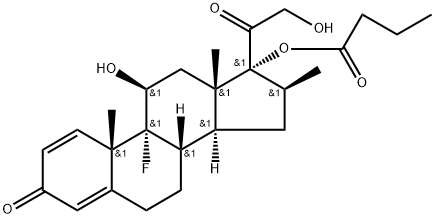 Betamethasone 17-butyrate Struktur