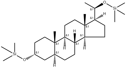 [[(20R)-5α-Pregnane-3α,20-diyl]bisoxy]bis(trimethylsilane) Struktur