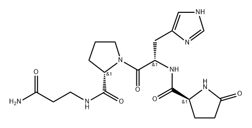 thyrotropin-releasing hormone, linear beta-Ala- Struktur